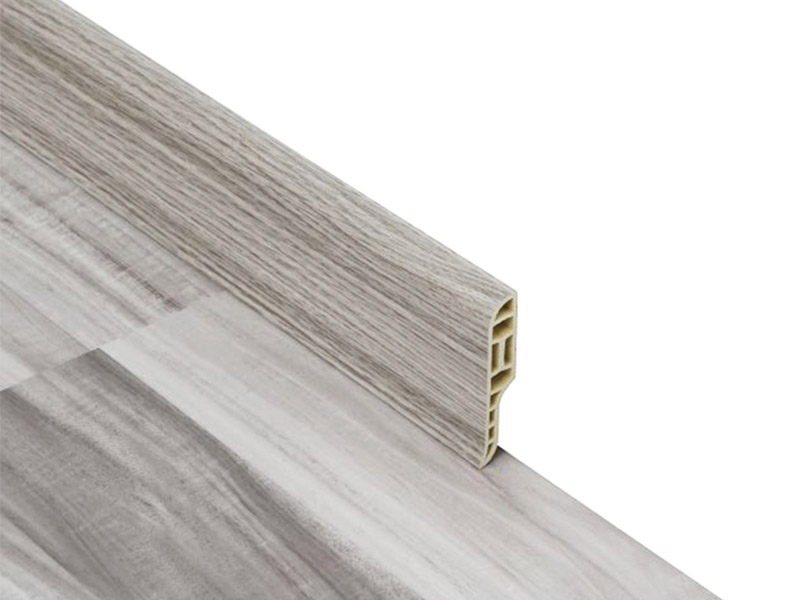 Rodapi&eacute; tipo l&aacute;piz de PVC de 75*18 mm