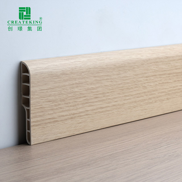 Rodapié tipo lápiz de PVC de 70*12 mm