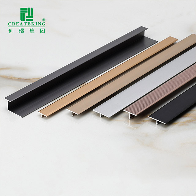 Moldura de piso de aleación de aluminio en forma de T de 25x5,9 mm