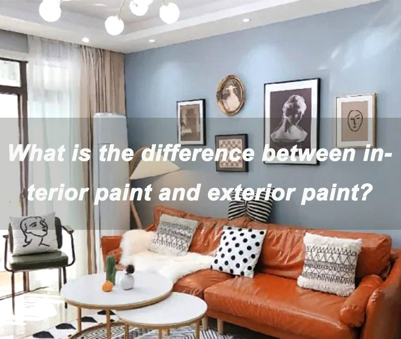 ¿Cuál es la diferencia entre pintura interior y pintura exterior?