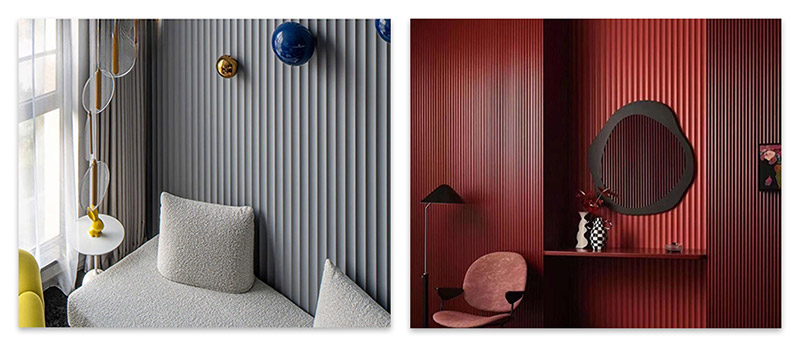 Panel de pared de arco interior WPC