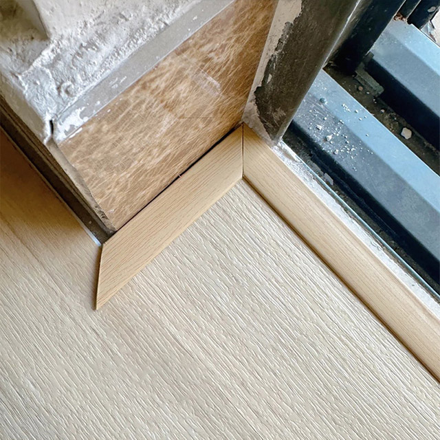 Perfiles de bordes de piso de PVC en forma de L de 20 * 4,5 mm