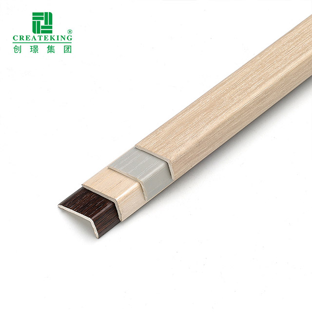 Tira de borde de suelo laminado en forma de L de PVC de 20*10 mm