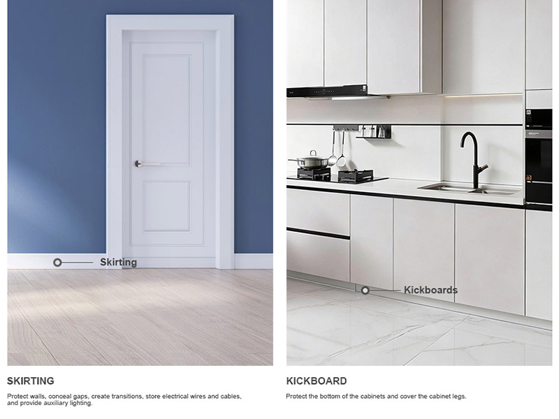 ¿Cuál es la diferencia entre rodapiés y rodapiés?