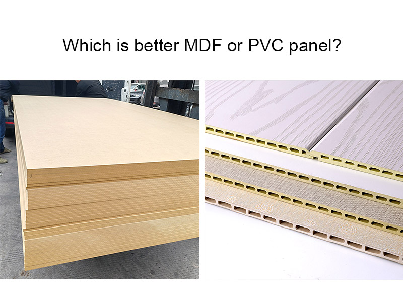 ¿Cuál es mejor MDF o panel PVC?
