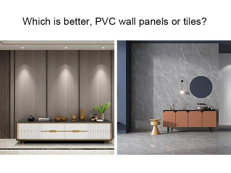 ¿Cuál es mejor, paneles o azulejos de pared de PVC?