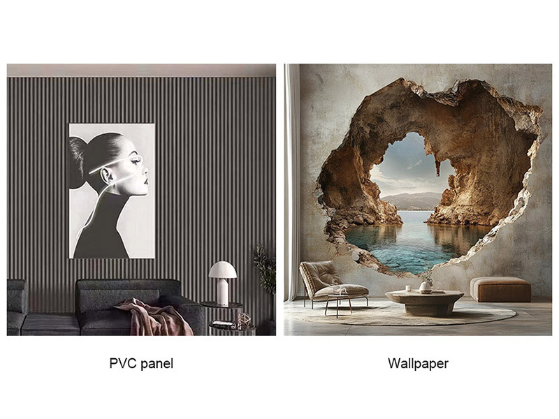 ¿Qué es mejor, el panel de PVC o el papel pintado?