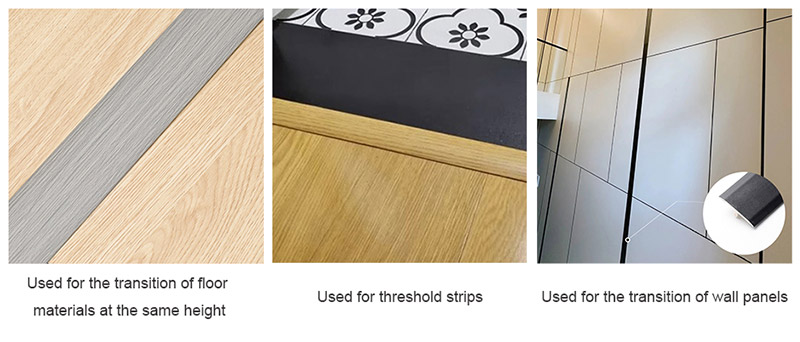 Bordes de suelo en forma de T de PVC