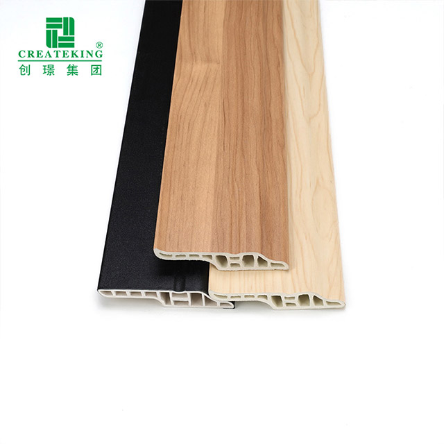 Zócalo hueco de múltiples cavidades de PVC de 70 * 16 mm