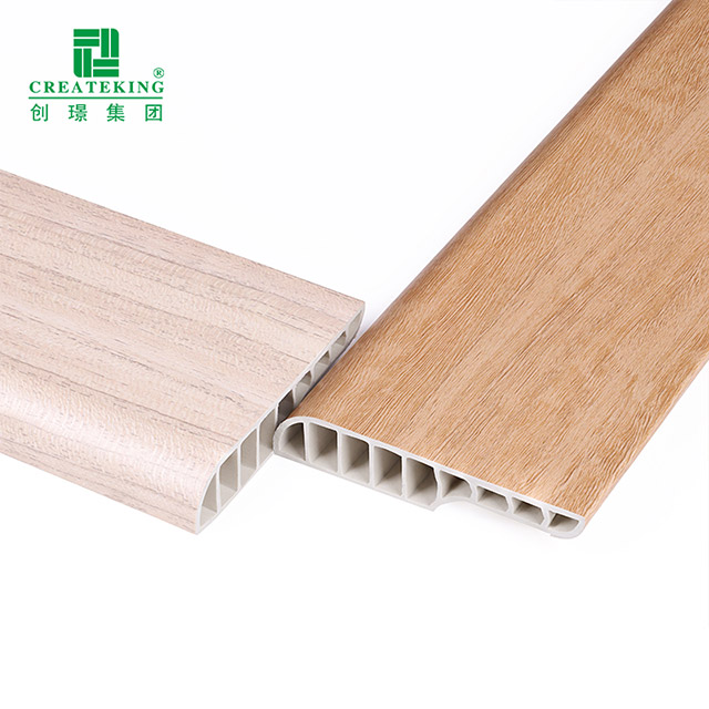 Rodapié tipo lápiz de PVC de 75*15 mm