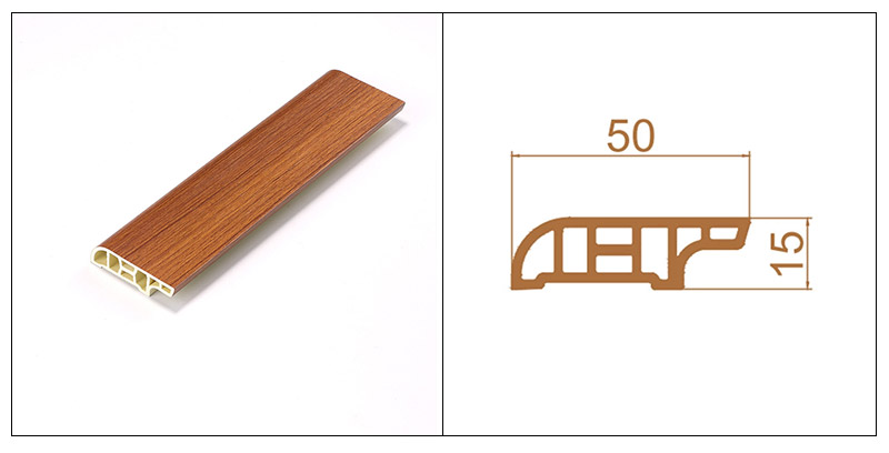 Z&oacute;calos SPC de veta de madera de 50 * 15 mm