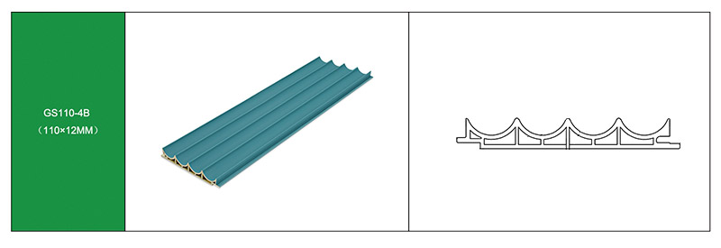 Panel de pared de PVC de arco interior