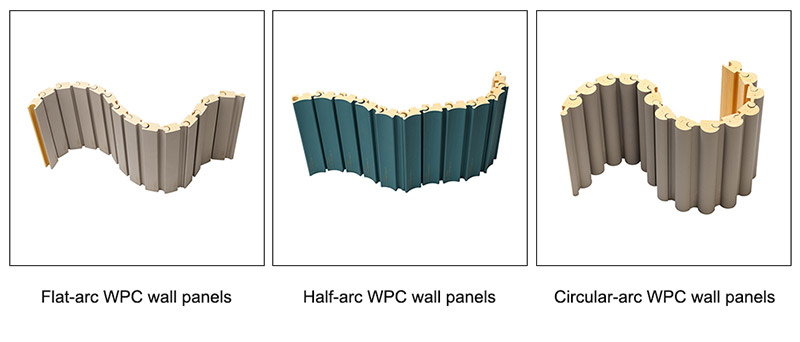 Paneles de pared de tiras de WPC segmentados