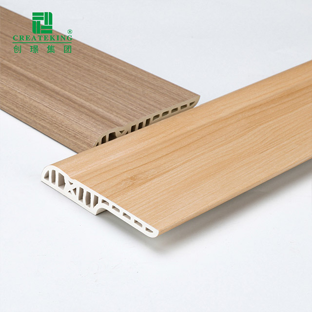 Rodapié impermeable redondo tipo lápiz de PVC de 80*15 mm