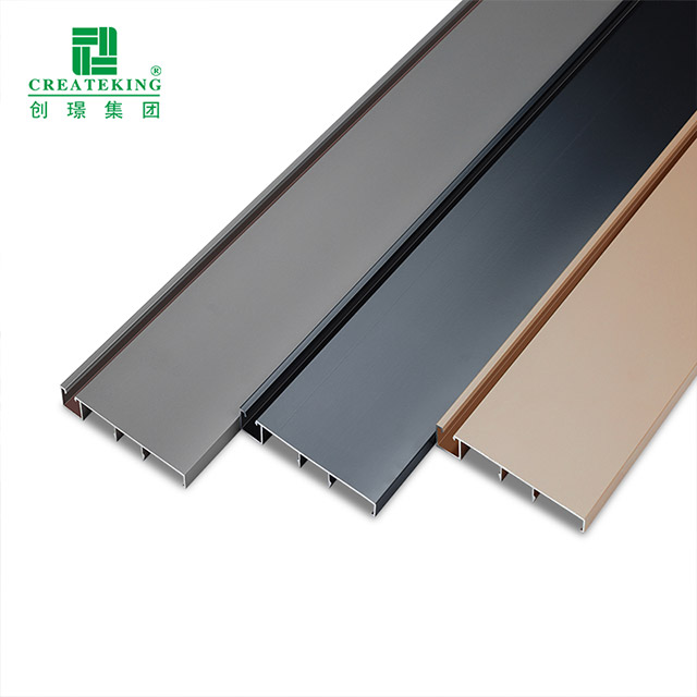 Zócalos de aluminio de versatilidad extruida especial