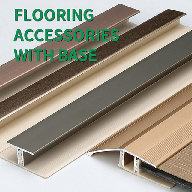 Perfil final de aluminio de 14,8x33,85 mm para suelos laminados