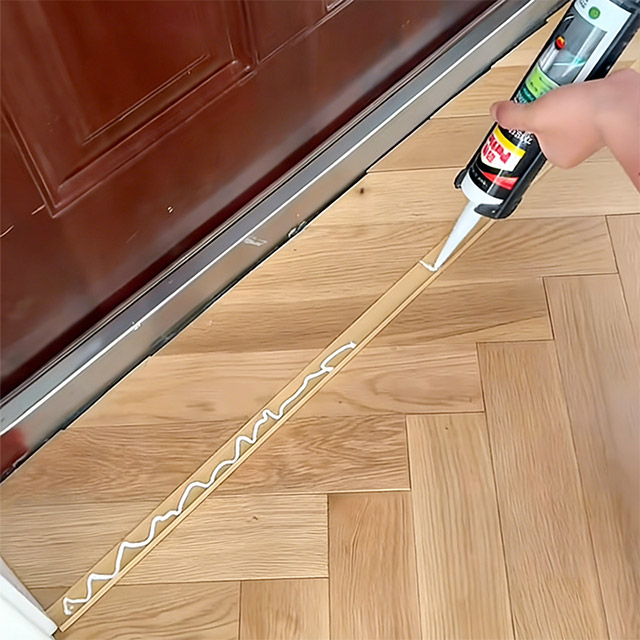Tiras de borde para pisos laminados en forma de L de PVC de 24 * 10 mm
