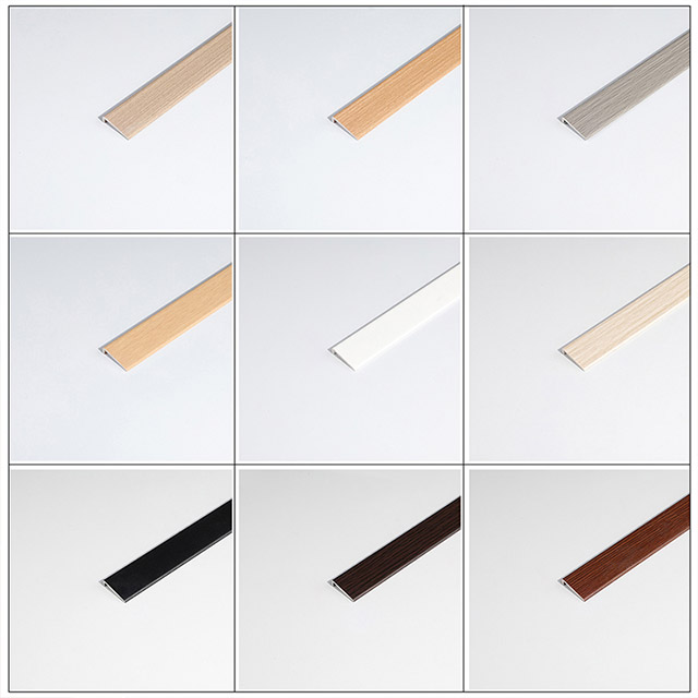 Perfiles de bordes de piso de PVC en forma de L de 20 * 4,5 mm