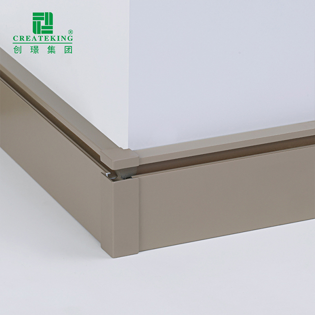 Perfil de rodapié de aluminio de fácil instalación del fabricante de Foshan