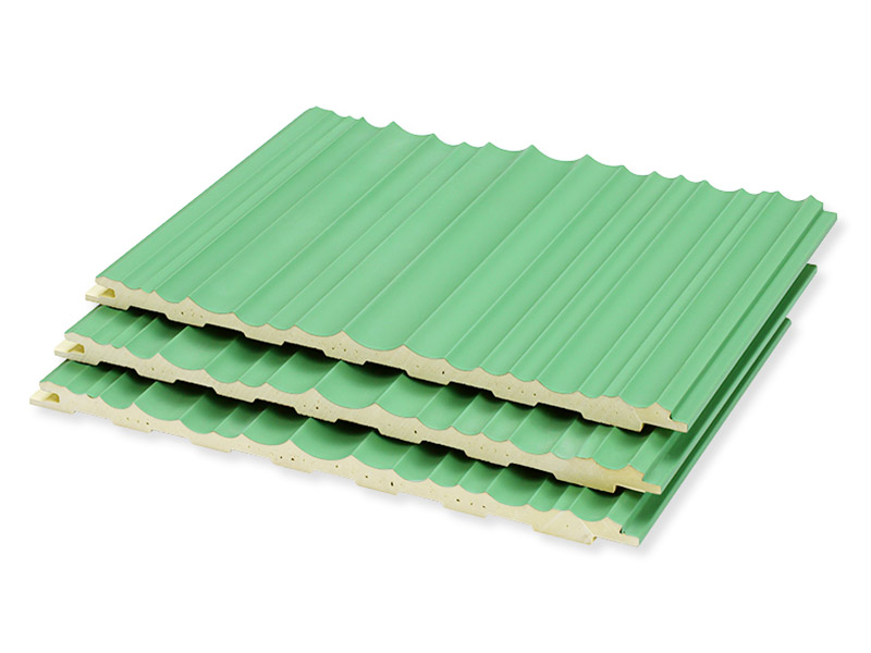 paneles de pared acanalados macizos en forma de onda 