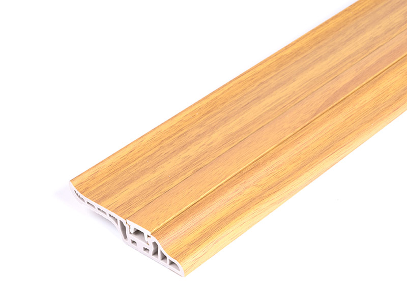 Rodapi&eacute; de clavo oculto con lengua de cordero de PVC de 78 * 17 mm