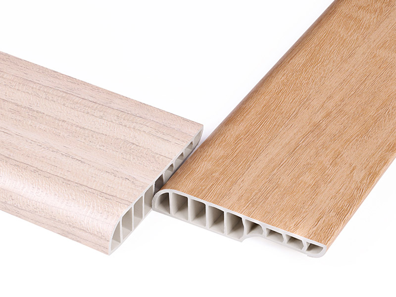 Rodapi&eacute; tipo l&aacute;piz de PVC de 75*15 mm