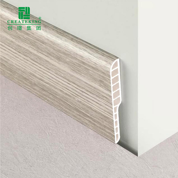 Rodapié redondo tipo lápiz de PVC de 95*12 mm