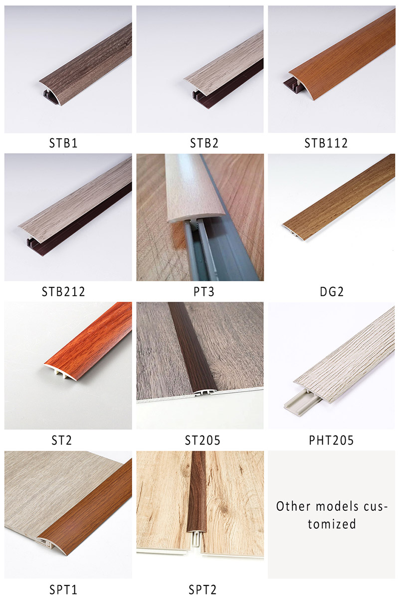 moldura en T para piso