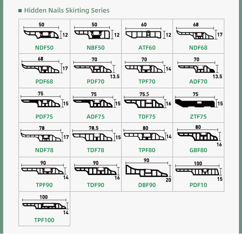 Z&oacute;calo de PVC con tiras decorativas