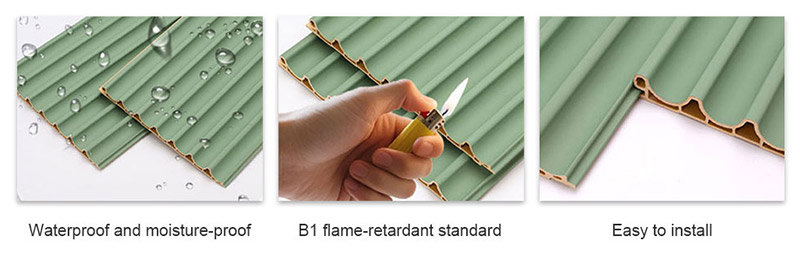 Panel de pared de arco interior de PVC