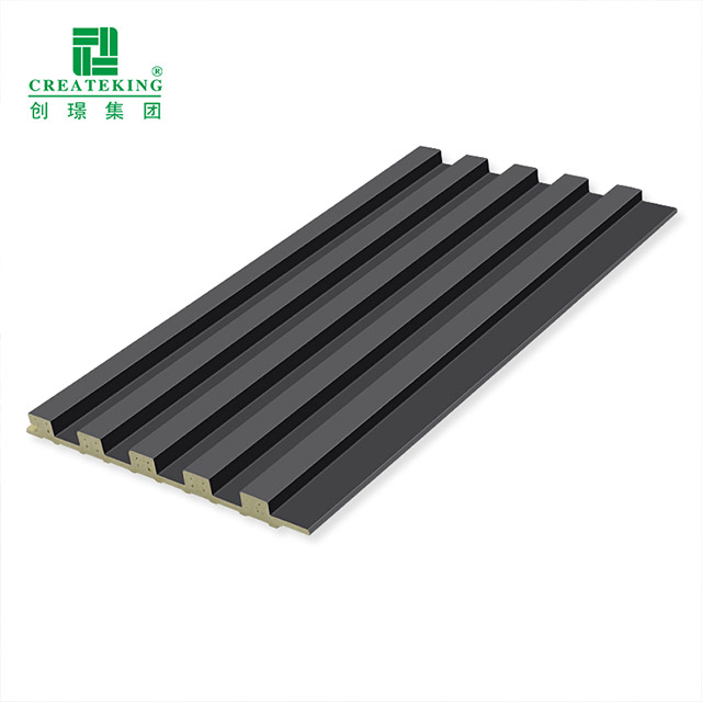 Paneles de pared macizos estriados de veta de madera de 159 * 12 mm