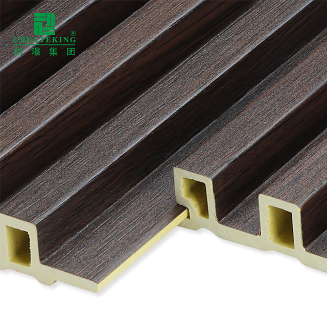 Paneles de pared estriados interiores de WPC de 148*14 mm