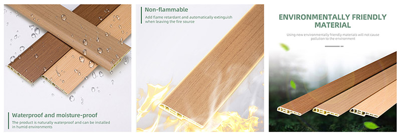 Rodapi&eacute; tipo l&aacute;piz de PVC de 70*12 mm