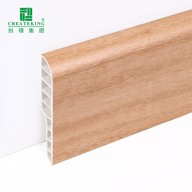 Rodapié tipo lápiz de PVC de 75*15 mm