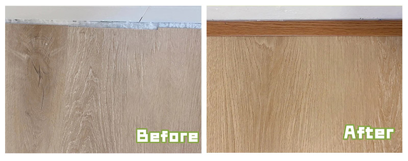 Tiras de borde de piso de PVC en forma de L de 13 * 13 mm