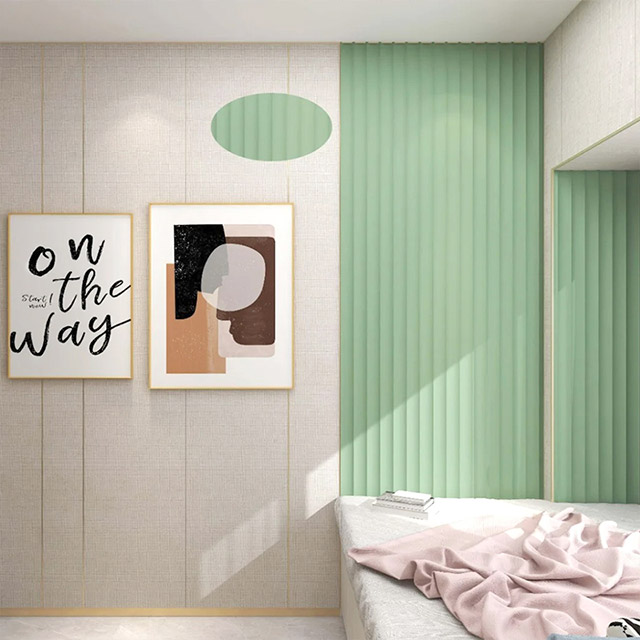 Paneles de pared estriados de PVC de arco interno de 51,7 * 15 mm