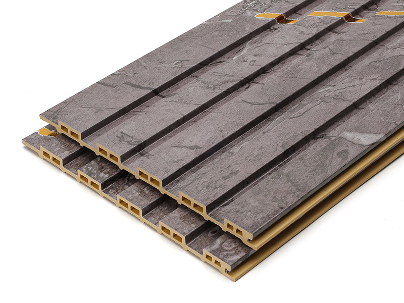 Panel de pared hueco estriado de PVC impermeable de 155*17 mm