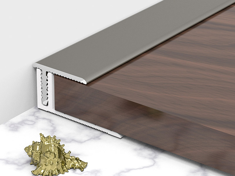 Borde de piso de aleaci&oacute;n de aluminio de un solo lado en forma de T de 18 * 11,3 mm