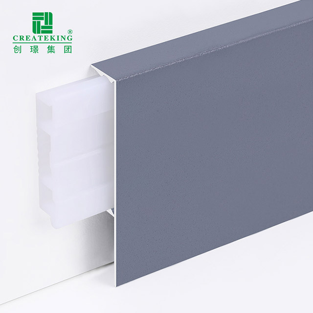Moldura de base de aleación de aluminio de 60 * 11 mm