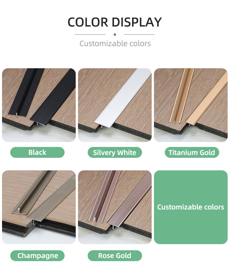 Tira de transici&oacute;n de aluminio en forma de T