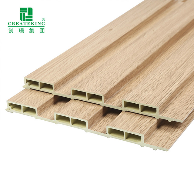 Proveedor de China Panel de pared de plástico de madera ecológico para interiores