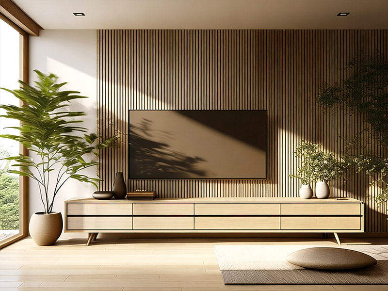 ¿Qué es un panel de pared de madera maciza?