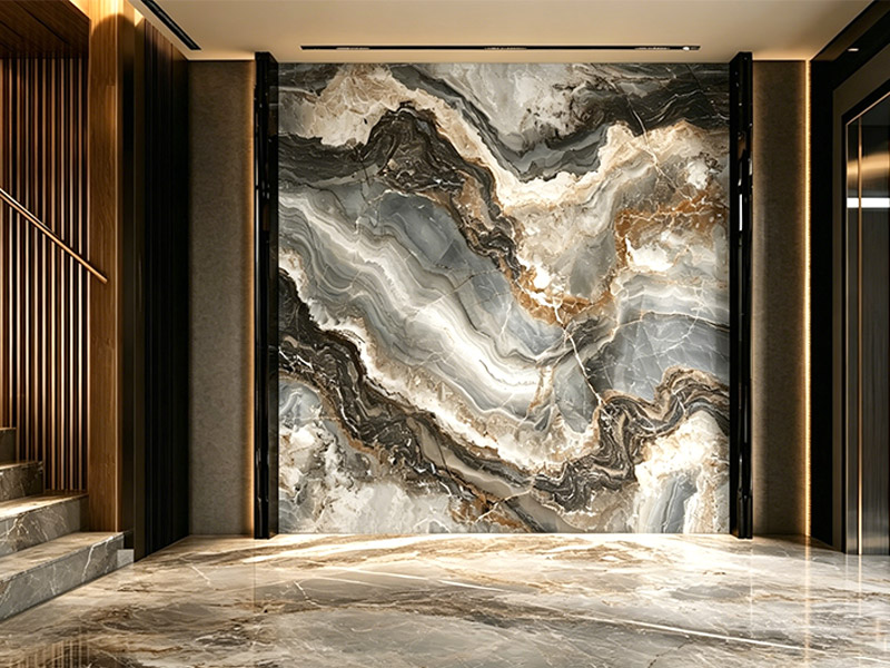 Revestimientos de pared de m&aacute;rmol natural