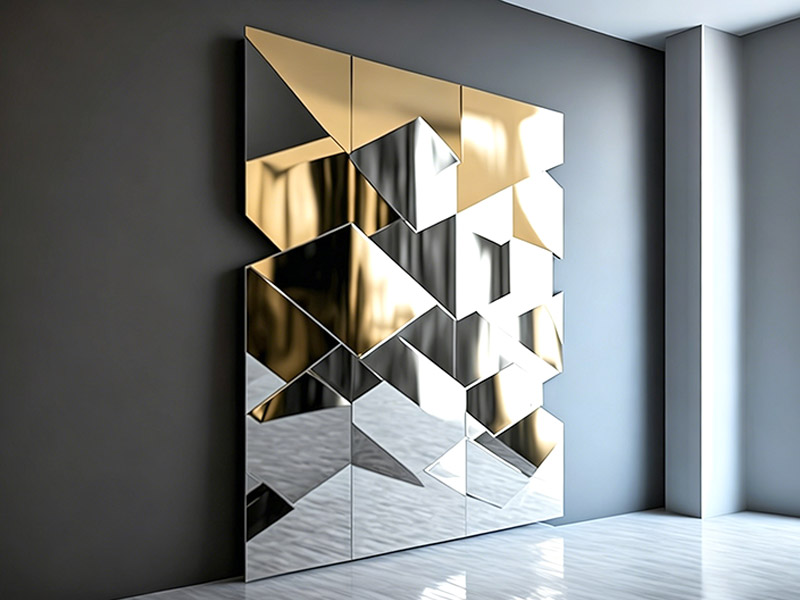 Paneles de pared con espejo