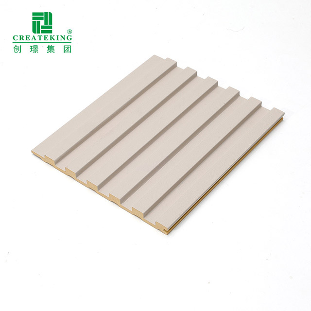 Paneles de pared estriados sólidos de PVC de 130 * 7,8 mm