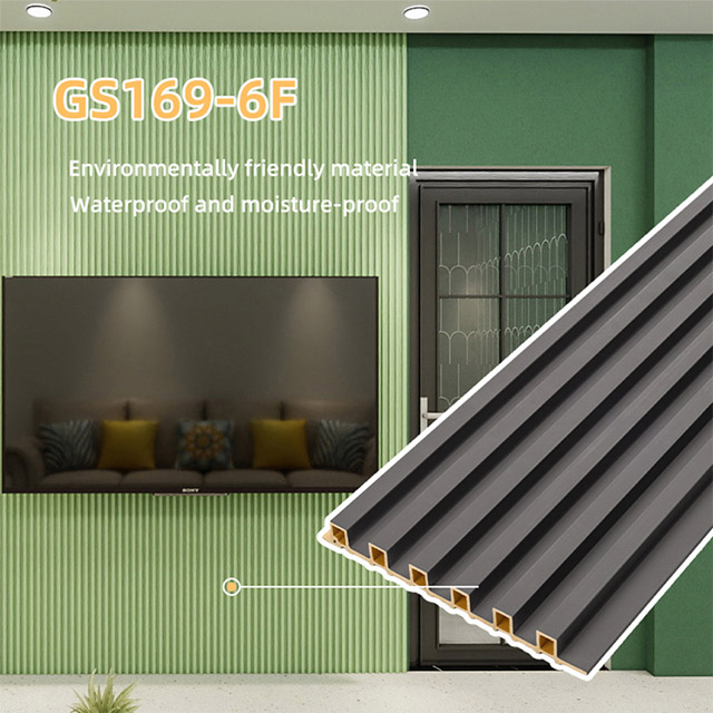 Paneles de pared estriados rectangulares de 169*17,8 mm