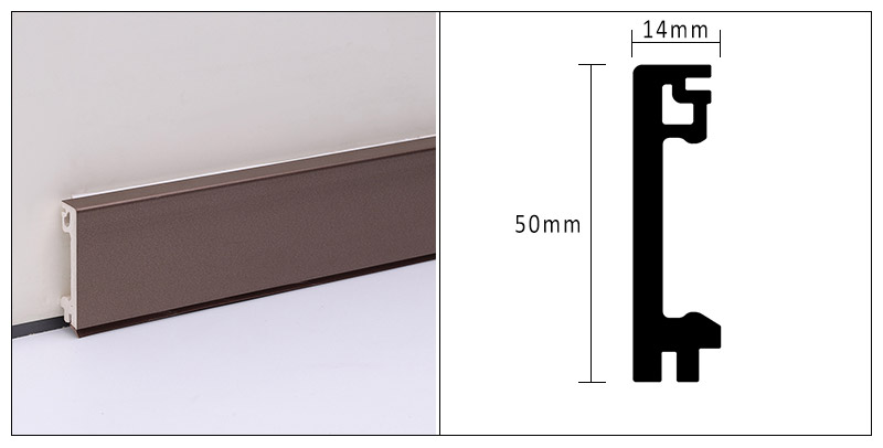 rodapi&eacute; de WPC de 50*14m m