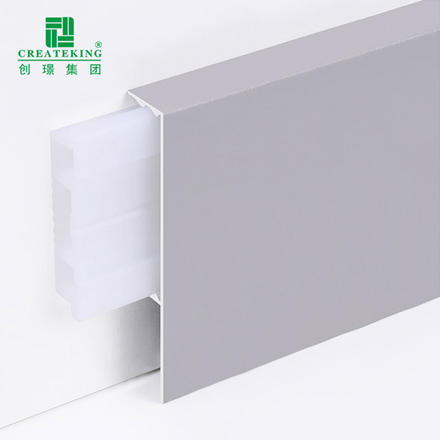 Moldura de base de aleación de aluminio de 60 * 11 mm