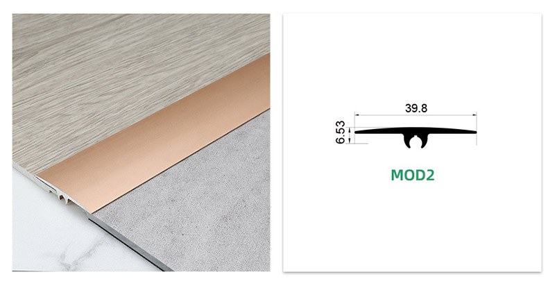 Tira de transici&oacute;n de piso universal de aleaci&oacute;n de aluminio