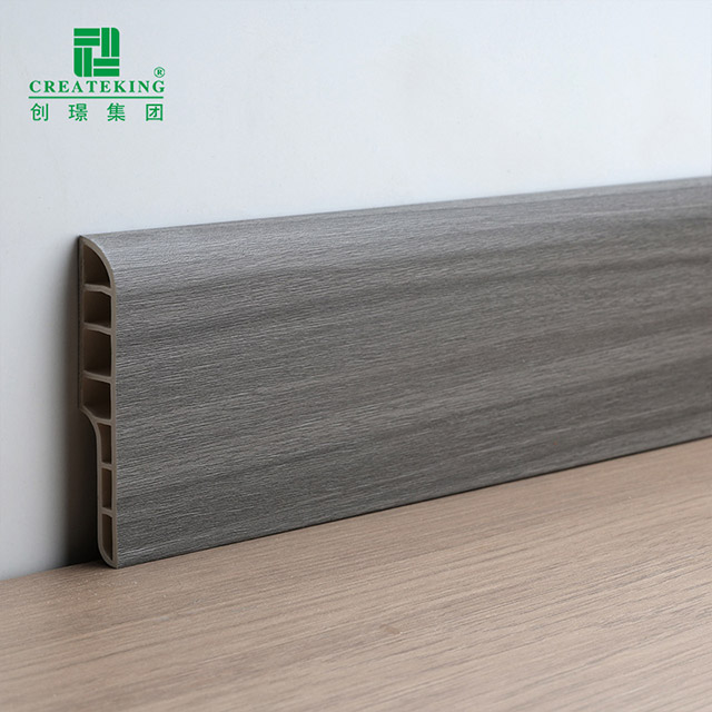 Rodapié tipo lápiz de PVC de 70*12 mm